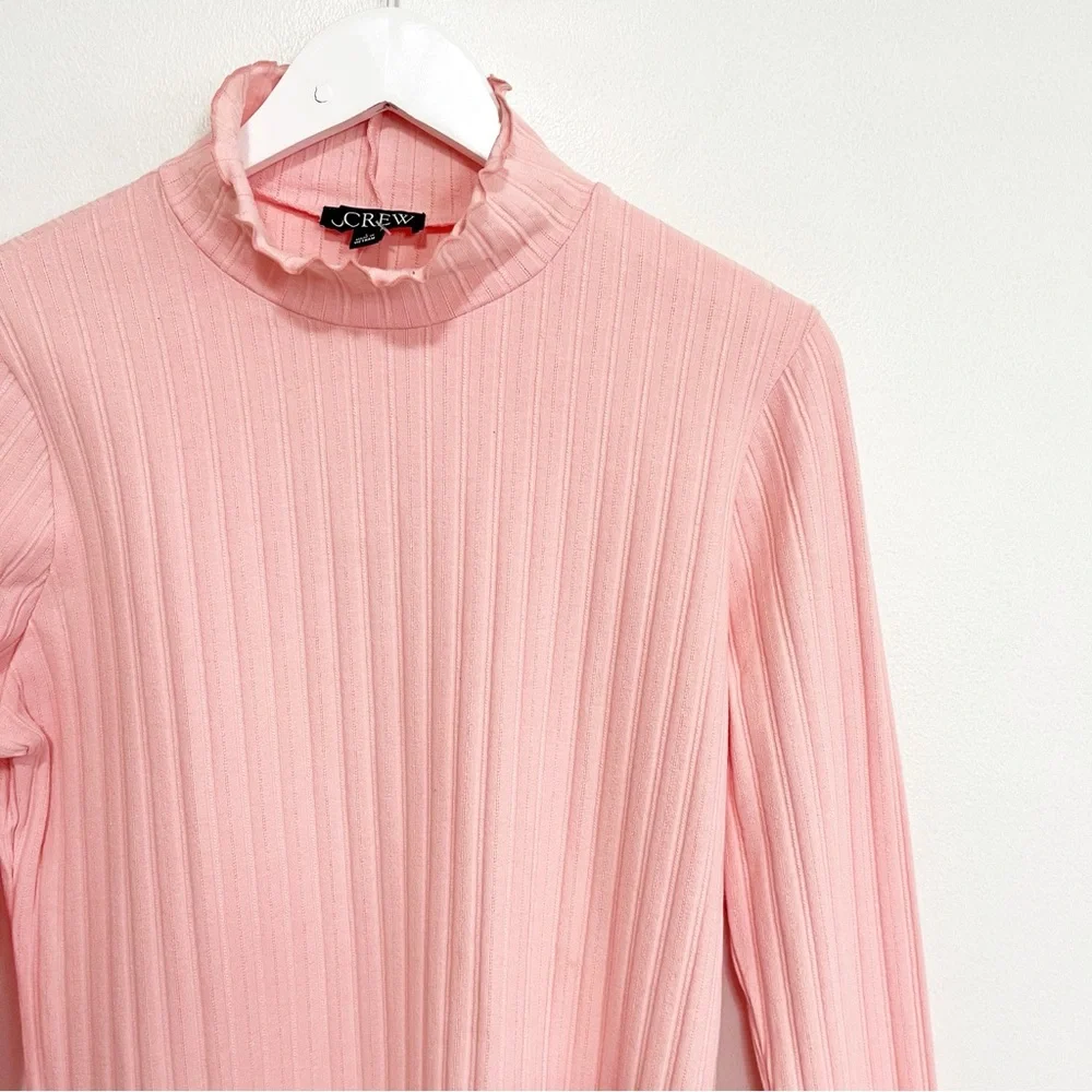 BOGO! NWT J. Crew Pointelle Knit Turtleneck Pink Size Large